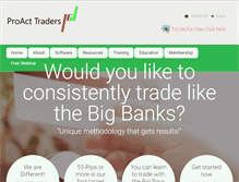 Tablet Screenshot of proacttraders.com